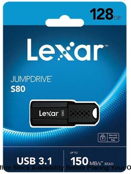 Lexar Jumpdrive S80 Flash Drive - 128GB, Usb 3.1