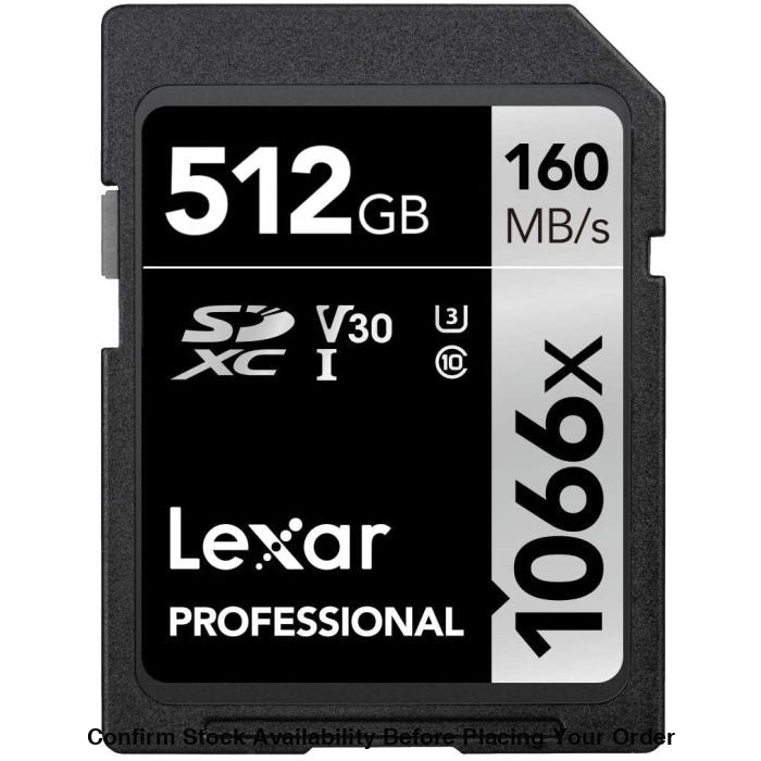 Lexar Professional 1066x SDXC UHS-I Memory Card - 512GB