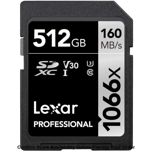 Lexar Professional 1066x SDXC UHS-I Memory Card - 512GB