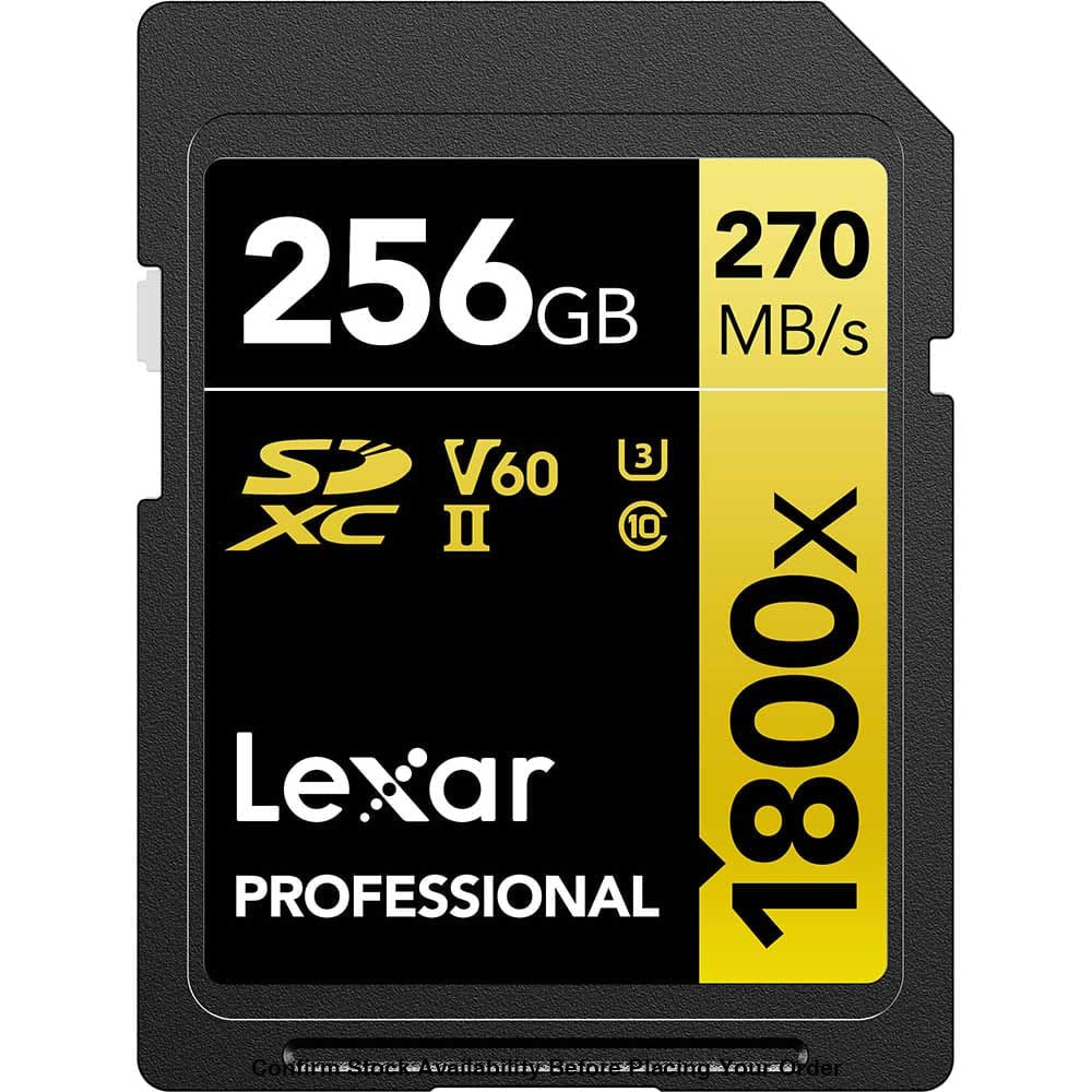 Lexar Professional 1800x UHS-II SDXC Memory Card 256GB(270MB/s) - Guards On Duty Shop