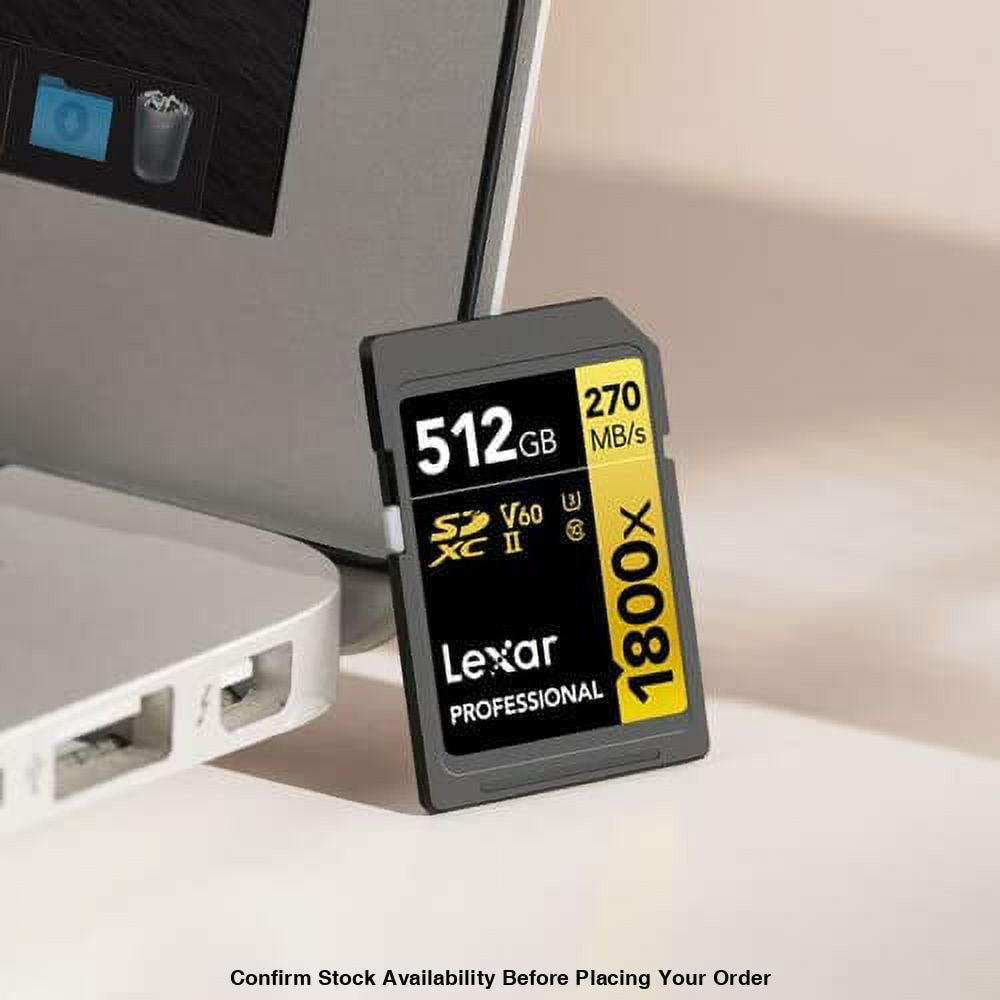 Lexar Professional 1800x UHS-II SDXC Memory Card 512GB (GOLD Series) - Guards On Duty Shop