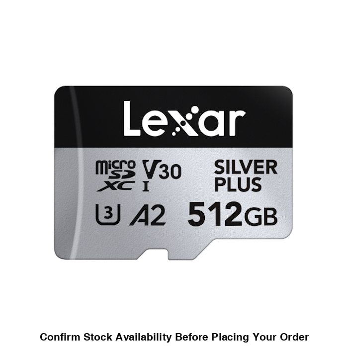 Lexar Professional SILVER PLUS UHS-I microSDXC Card - 512GB, 205MB/s