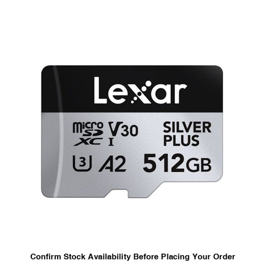 Lexar Professional SILVER PLUS UHS-I microSDXC Card - 512GB, 205MB/s