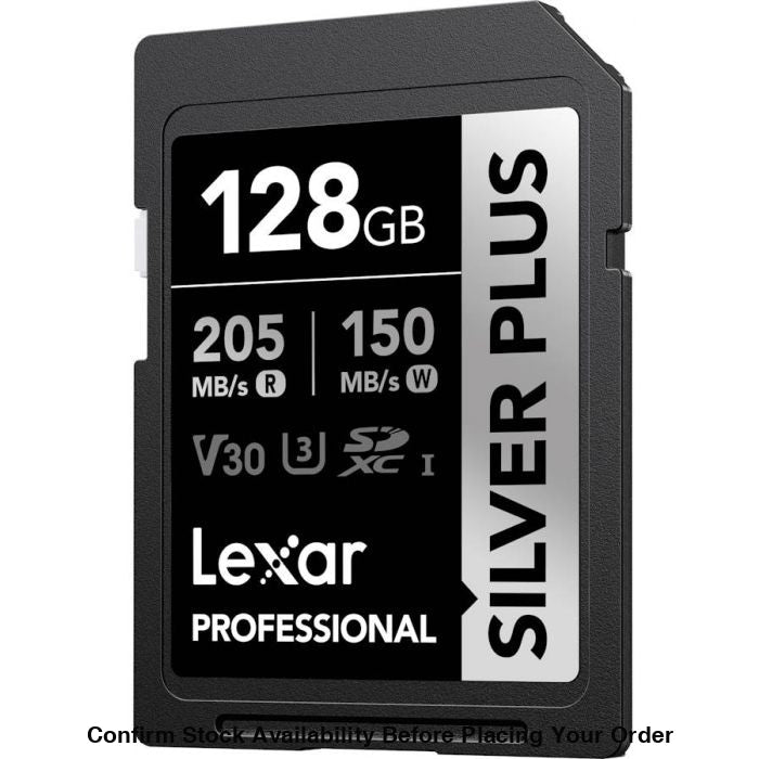 Lexar Professional Silver Plus UHS-I SDXC Memory Card - 128GB, 205mb/s - Guards On Duty Shop