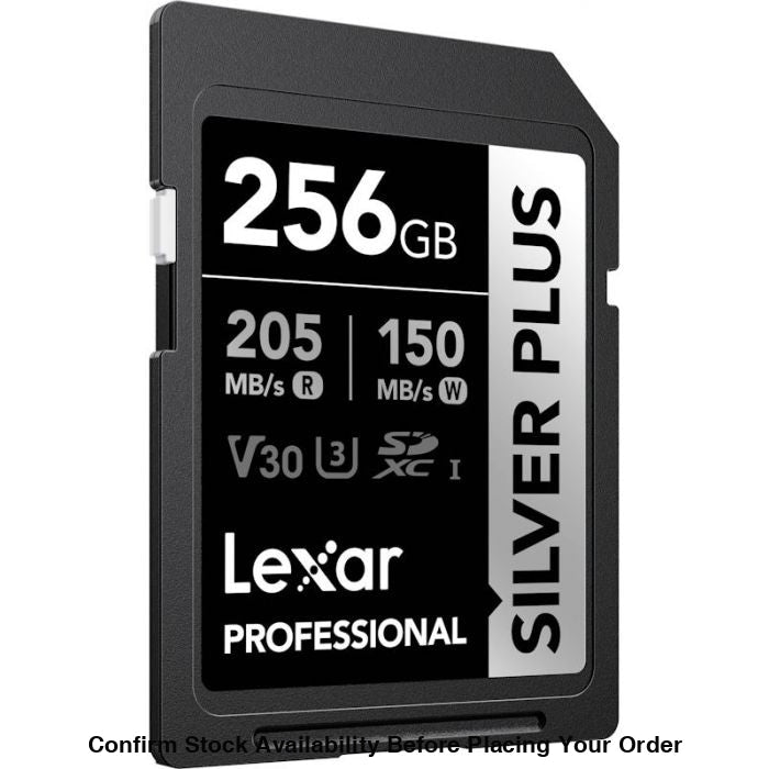 Lexar Professional Silver Plus UHS-I SDXC Memory Card - 256GB, 205MB/s - Guards On Duty Shop