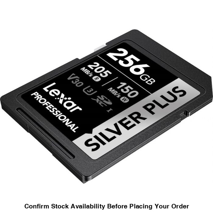 Lexar Professional Silver Plus UHS-I SDXC Memory Card - 256GB, 205MB/s - Guards On Duty Shop