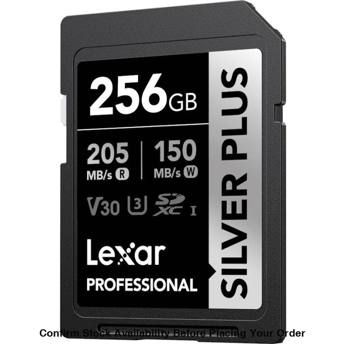 Lexar Professional Silver Plus UHS-I SDXC Memory Card - 256GB, 205MB/s - Guards On Duty Shop