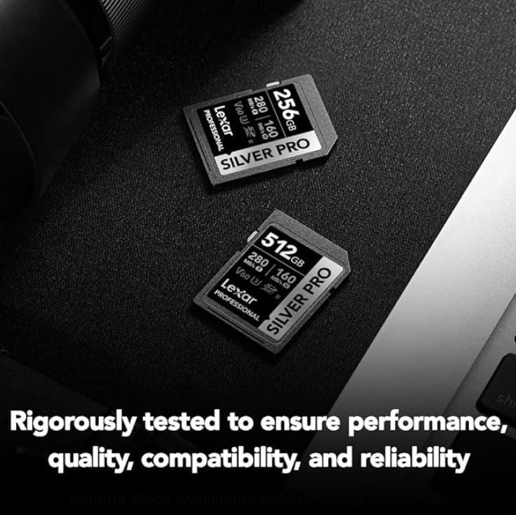 Lexar Professional SILVER PRO SDXC UHS-II Memory Card - 512GB, 280MB/s - Guards On Duty Shop