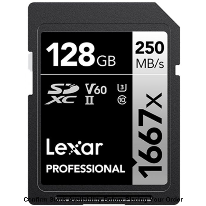 Lexar Proffesional 1667x 250MB/S UHS-II SDXC Memory Card - 128GB - Guards On Duty Shop