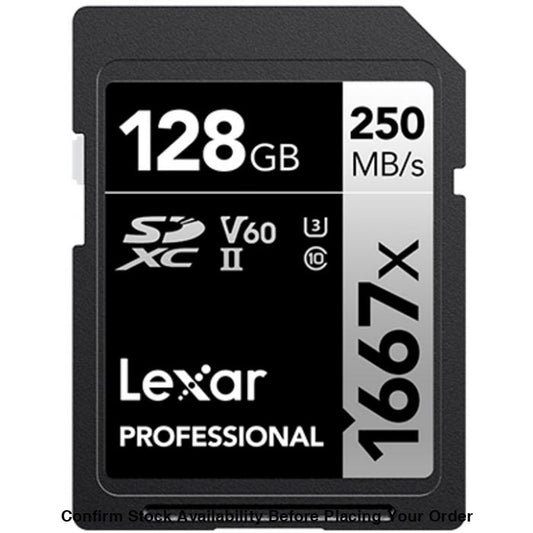 Lexar Proffesional 1667x 250MB/S UHS-II SDXC Memory Card - 128GB - Guards On Duty Shop