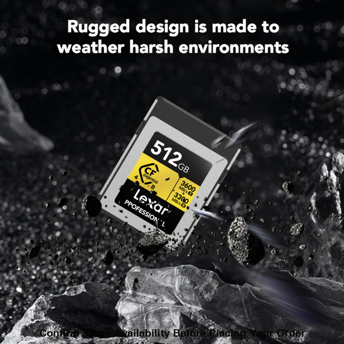 Lexar® 512 GB Professional GOLD CFexpress™ 4.0 Type B Card - Guards On Duty Shop