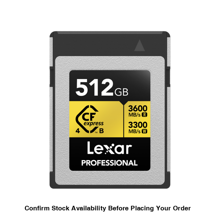 Lexar® 512 GB Professional GOLD CFexpress™ 4.0 Type B Card - Guards On Duty Shop