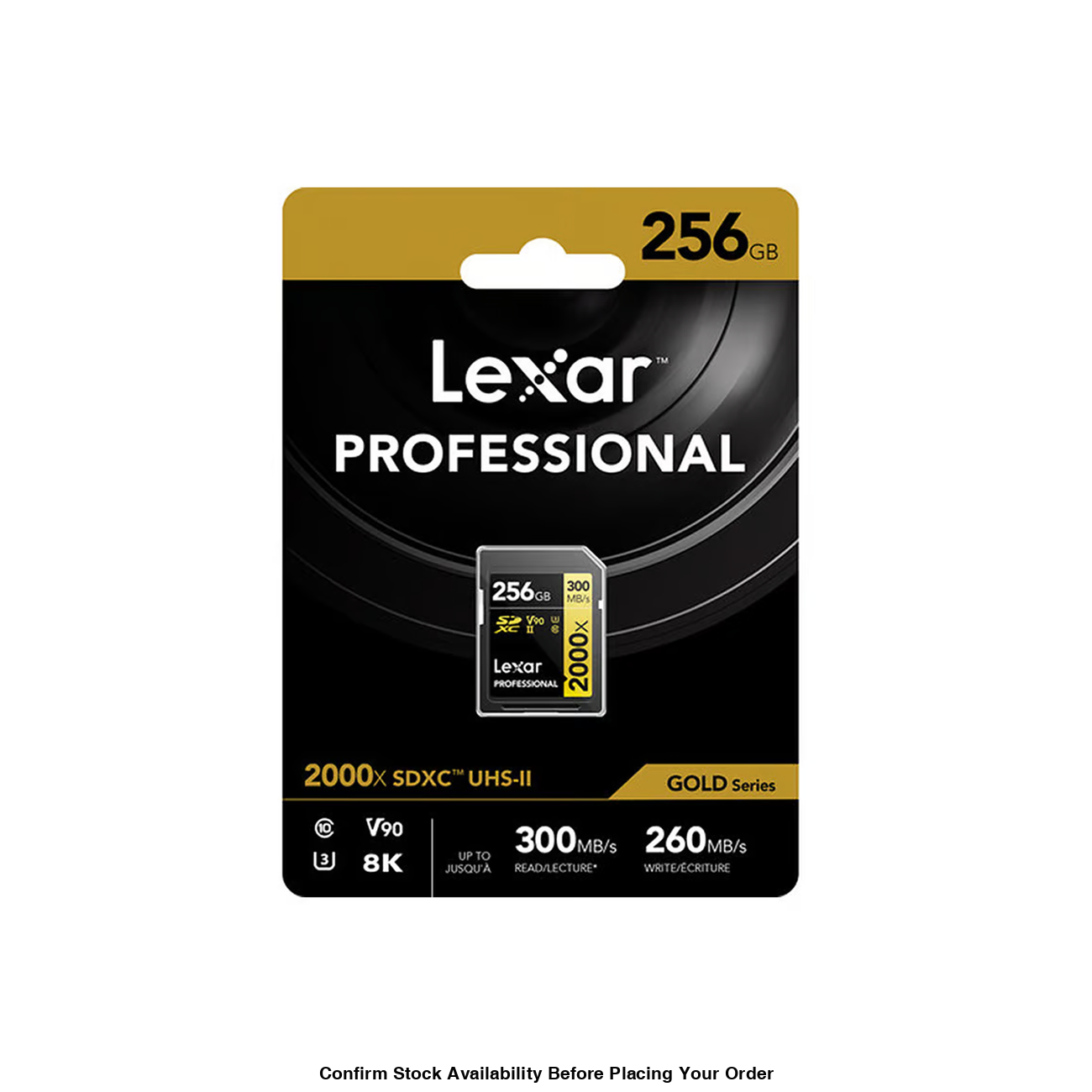 Lexar SD Pro 2000x 256GB Memory Card - Guards On Duty Shop