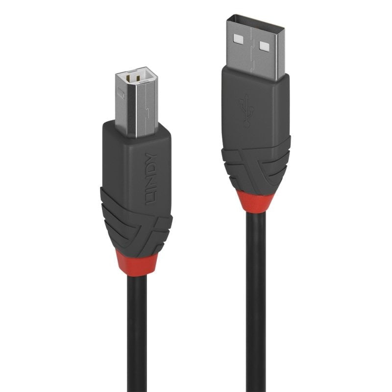 Lindy 2m Usb2.0 Am to Bm Cable - Anthra (36673)