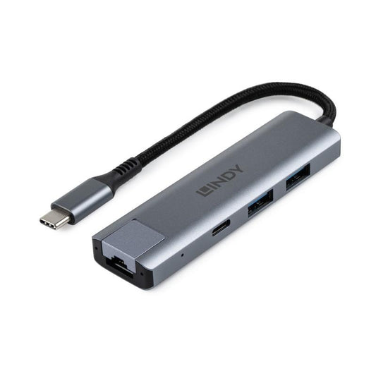 Lindy Usb3.1 Hub,3 Ports,type-c,with Pwr D (43092)