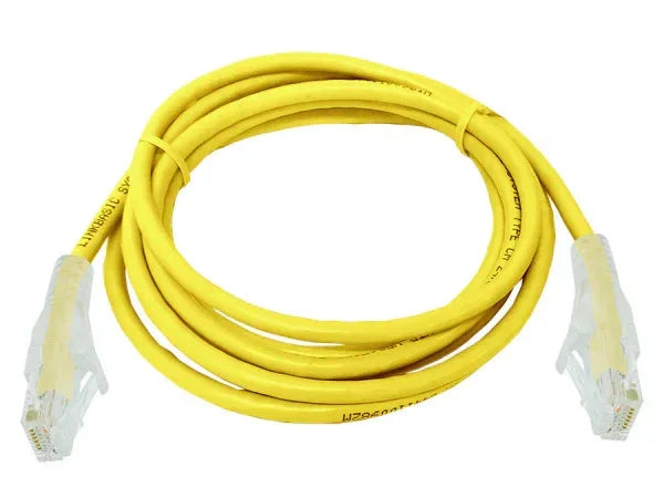 Linkbasic 2 Metre UTP Cat6 Flylead Yellow Guards On Duty Security