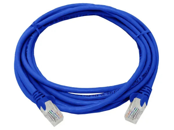 Linkbasic 3 Metre UTP Cat5e Flylead Blue Guards On Duty Security