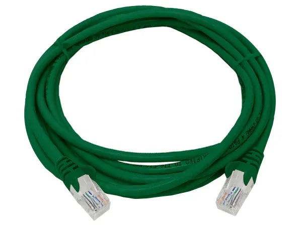Linkbasic 3 Metre UTP Cat5e Flylead Green Guards On Duty Security