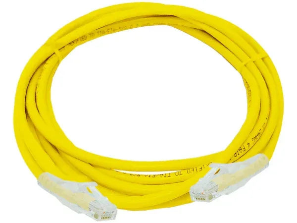 Linkbasic 3 Metre UTP Cat6 Flylead Yellow Guards On Duty Security