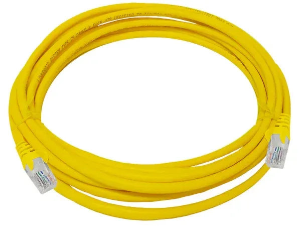 Linkbasic 5 Metre UTP Cat5e Flylead Yellow Guards On Duty Security