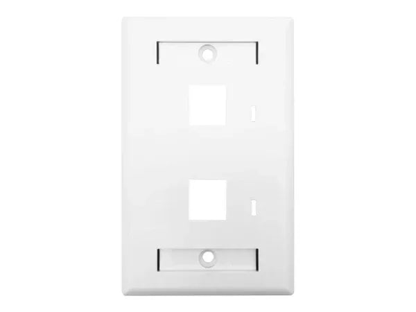 Linkbasic Two Port Faceplate 115 x 70mm Guards On Duty Security