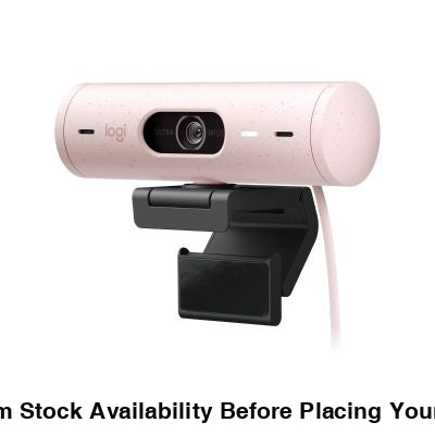 LOGITECH BRIO 500 FULL HD 1080P WEBCAM WITH LIGHT CORRECTION ROSE - Guards On Duty Shop