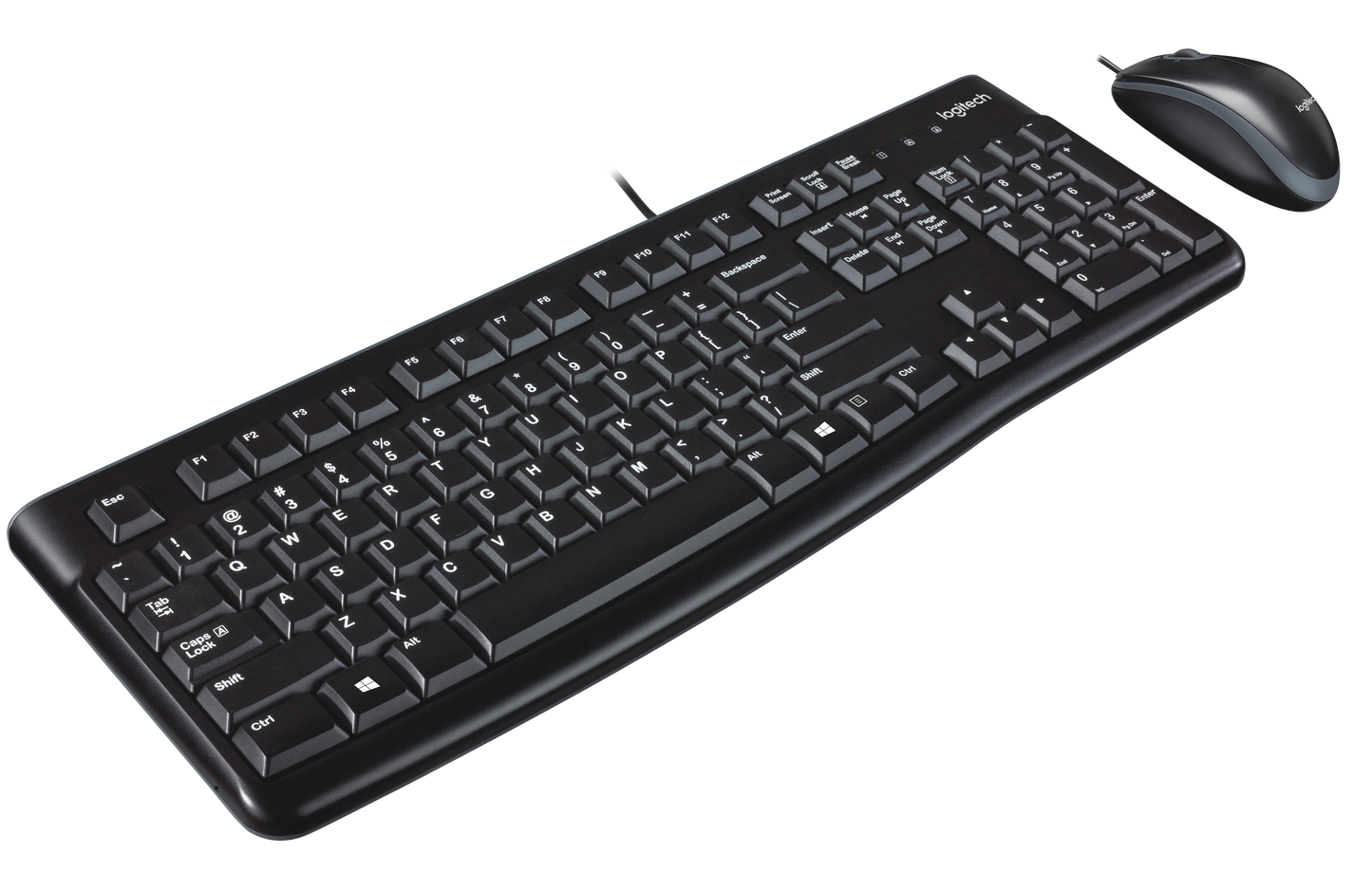 LOGITECH MK120 WIRED DESKTOP COMBO - BLACK - Guards On Duty Shop
