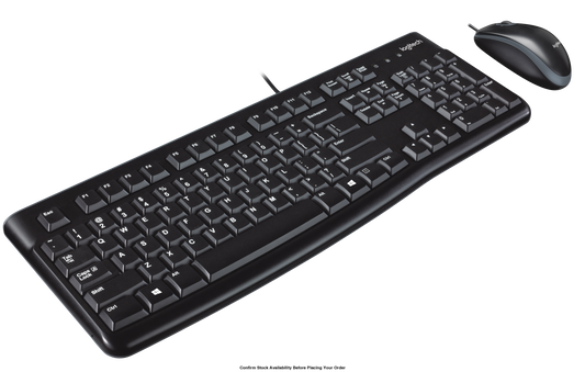 LOGITECH MK120 WIRED DESKTOP COMBO - BLACK - Guards On Duty Shop