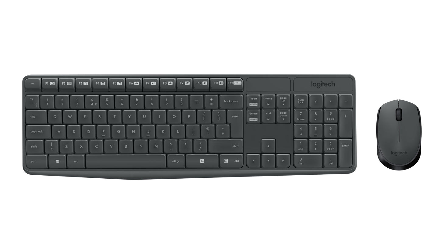 LOGITECH MK235 WIRELESS MOUSE & KEYBOARD COMBO - BLACK - Guards On Duty Shop