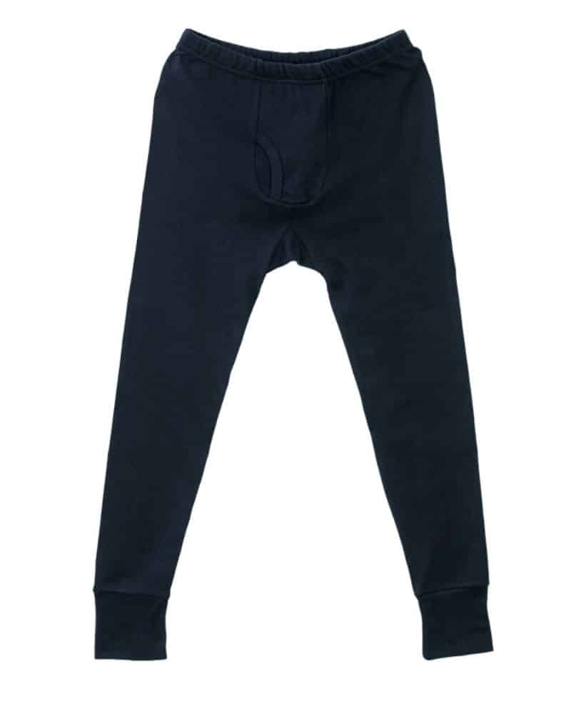Men's Long Johns or Vest White 220g Combed Cotton Size Small-XL