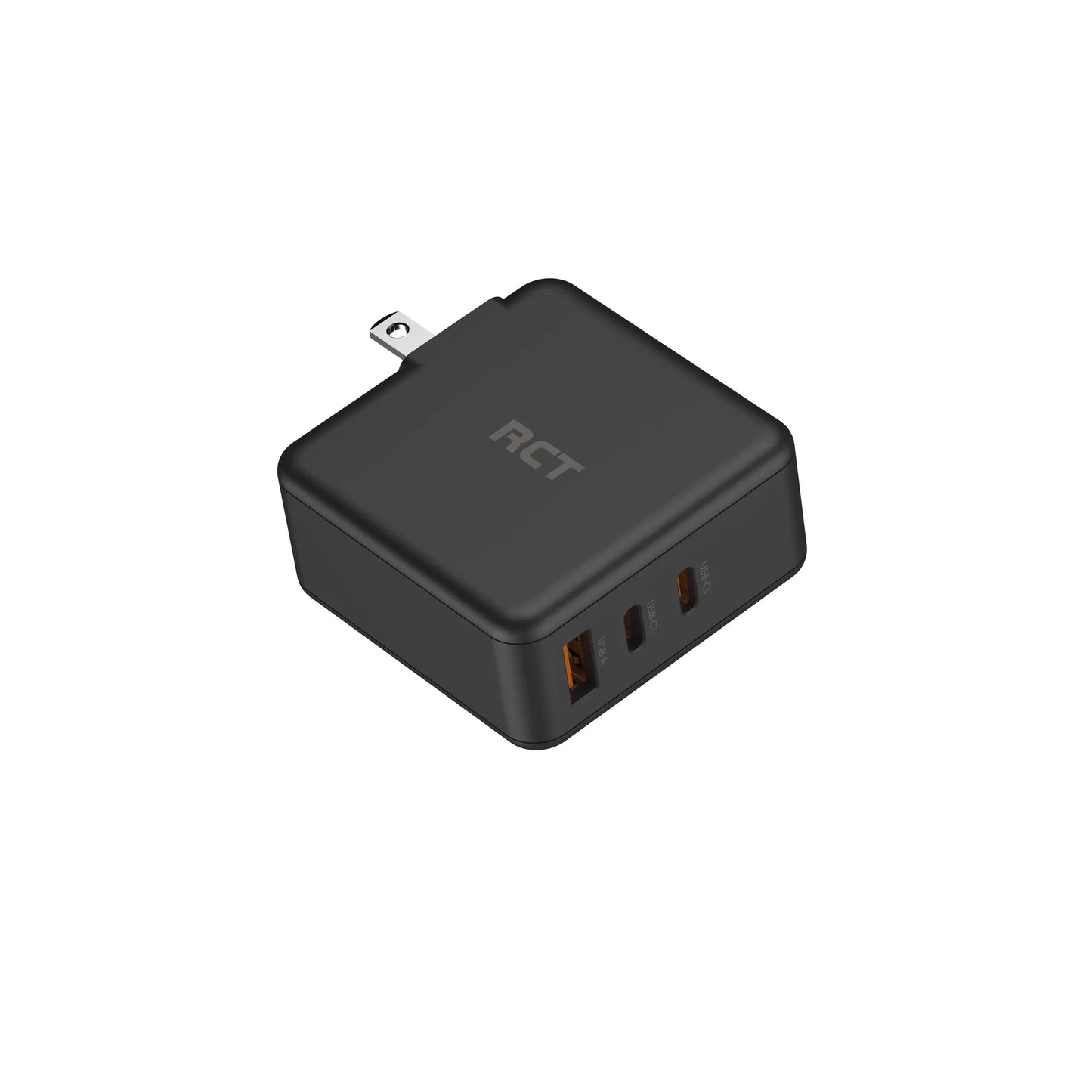 RCT 65W GaN fast charging travel kit - Travel adapter + (EU+UK+SA) Plug and cable