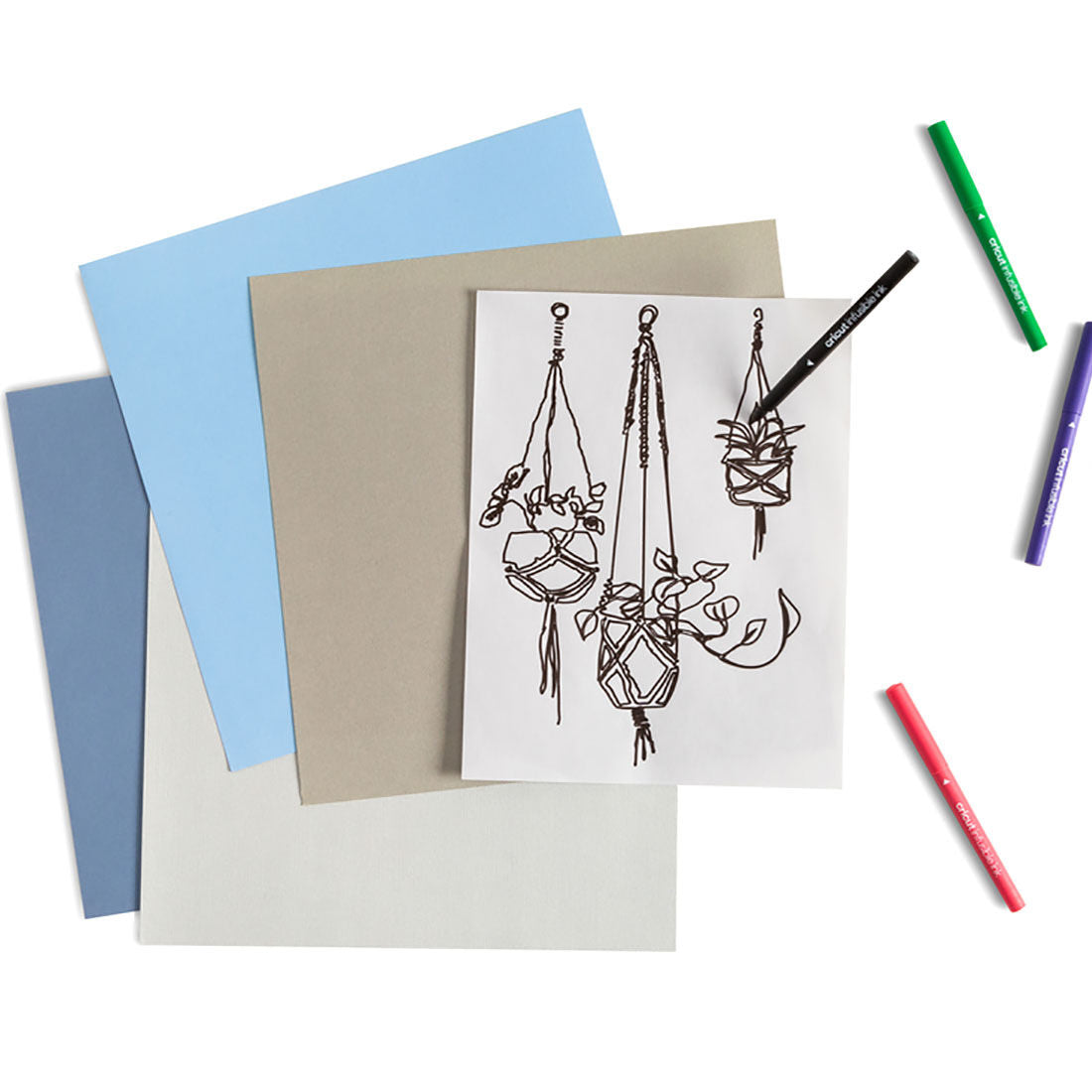 2006258 - Cricut Explore/Maker Infusible Ink Medium Point Pen Set 5-pack (Brights) 1.0mm