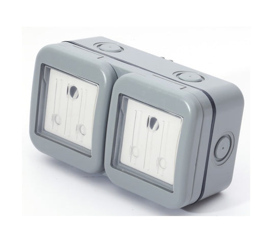 Masterplug IP55 Double 16amp Outdoor Socket