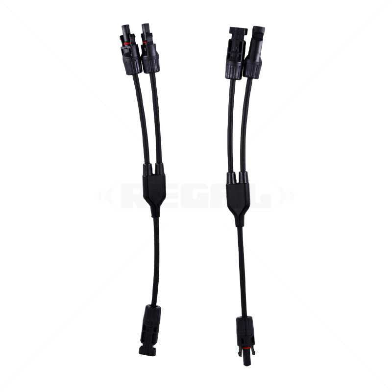 MC4 2 Way Y-branch connector with cable (pair)