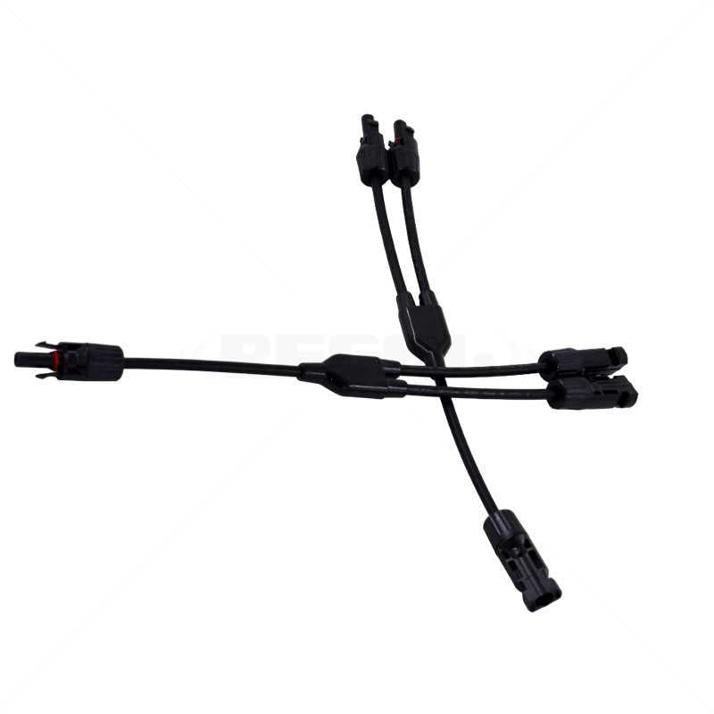 MC4 2 Way Y-branch connector with cable (pair)