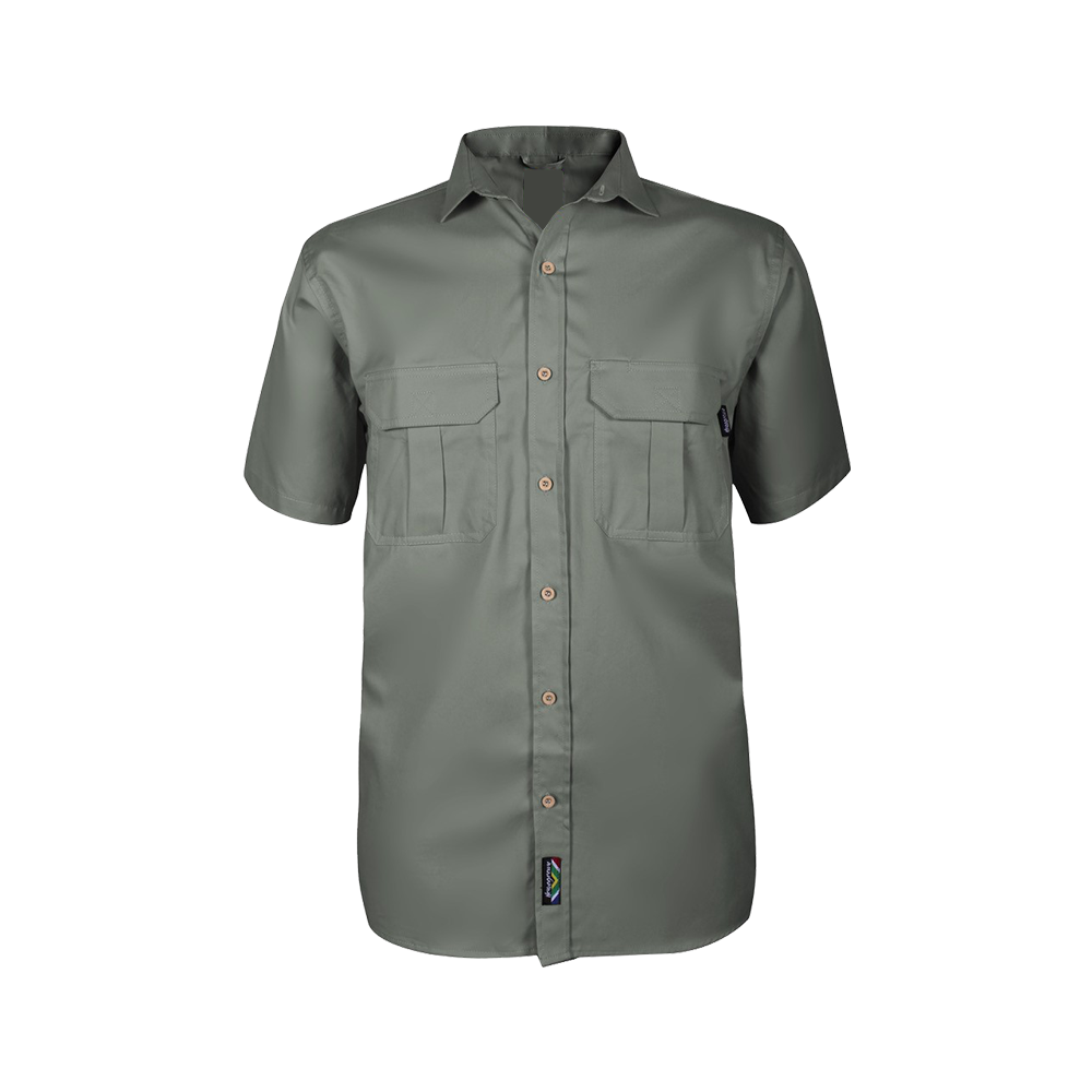 Pinnacle Homegrown Men's Short Sleeve Shirt Fatigue