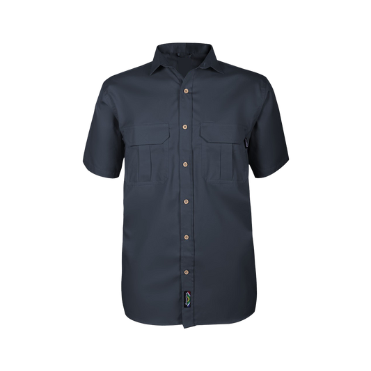 Pinnacle Homegrown Men's Short Sleeve Shirt Navy