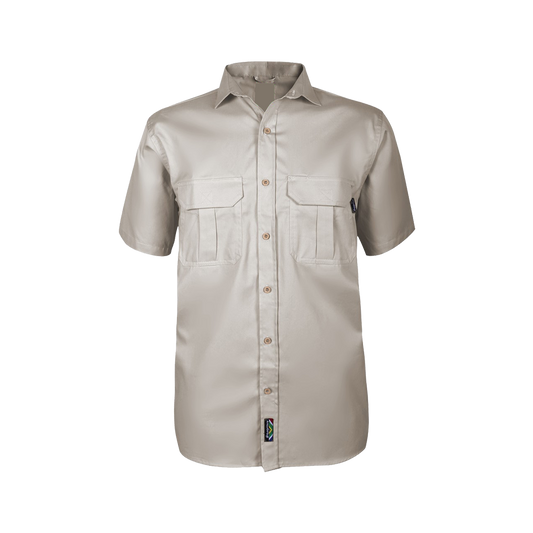 Pinnacle Homegrown Men's Short Sleeve Shirt Stone