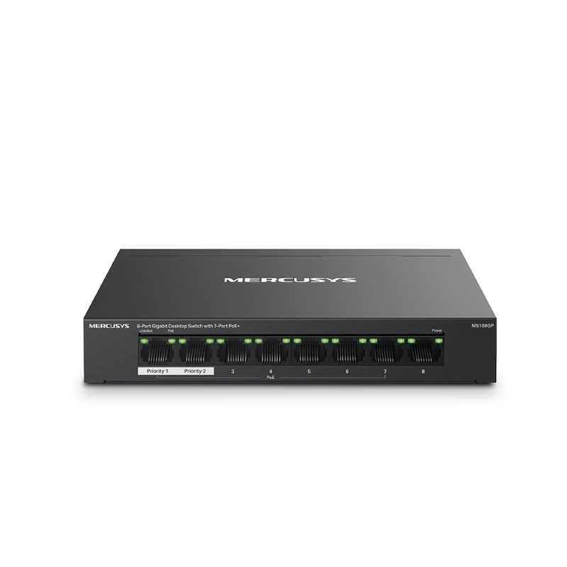 Switch MS108GP 8P with 7P PoE+