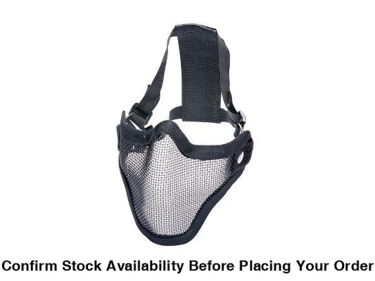 Metal Mesh Mask Lower Half Black 17316 - Guards On Duty Shop