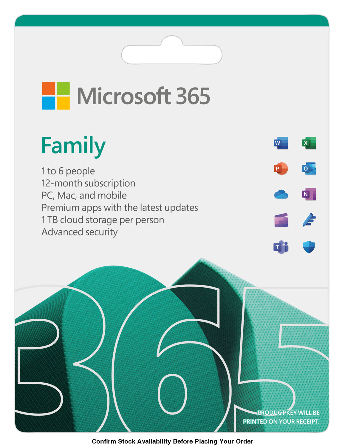 MICROSOFT M365 FAMILY ENGLISH SUBSCRIPTION 1 YEAR AFRICA ONLY MEDIALESS - Guards On Duty Shop