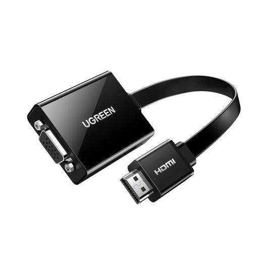 UGREEN HDMI to VGA Adapter, with 3.5mm Audio and Power Port - Black - Guards On Duty Shop & Security Guards