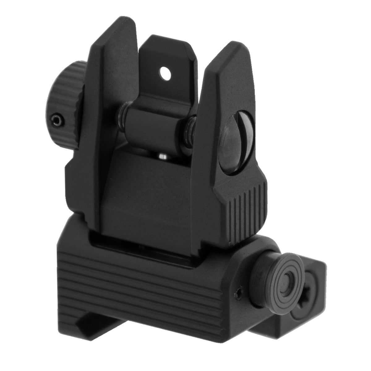 UTG Accu-Sync Spring-Loaded AR15 Flip-Up Rear Sight - Black (BNT27388)