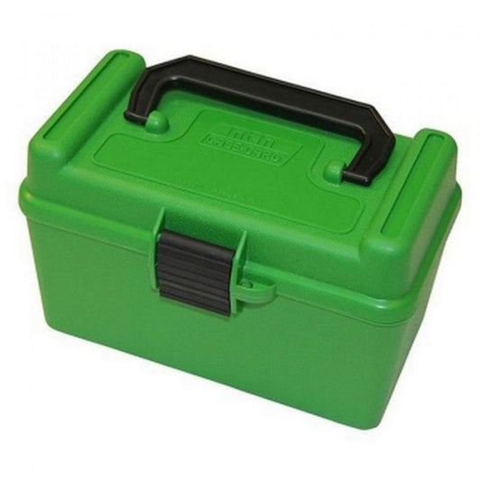 MTM AMMO BOX .17 REM -.222 MAG GREEN — MTM-H50-RS-10