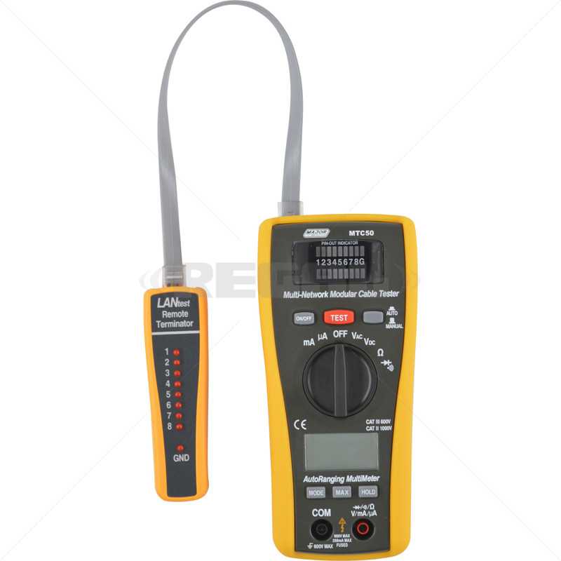 Multimeter - LAN Tester for CAT 5 MTC50 (o Wire Strippers)