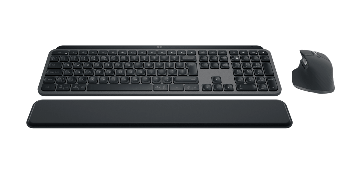 920-011614- Logitech MX Keys S Perfomance Combo: MX Master 3S; MX Keys S & MX Palm Rest- GRAPHITE