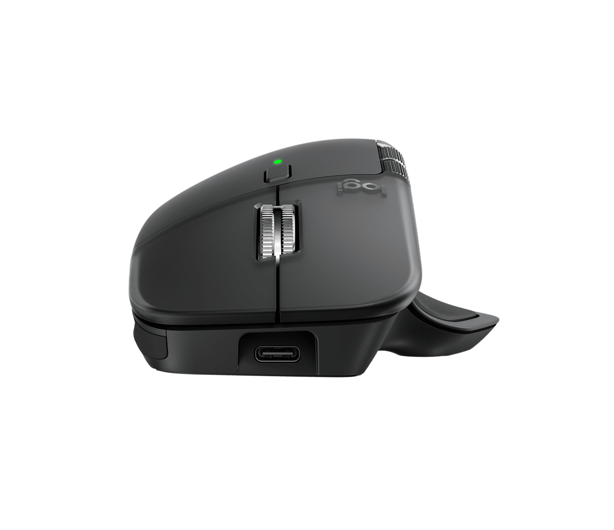 Logitech MX Master 4; Wireless - USB-C Bolt receiver - Graphite.