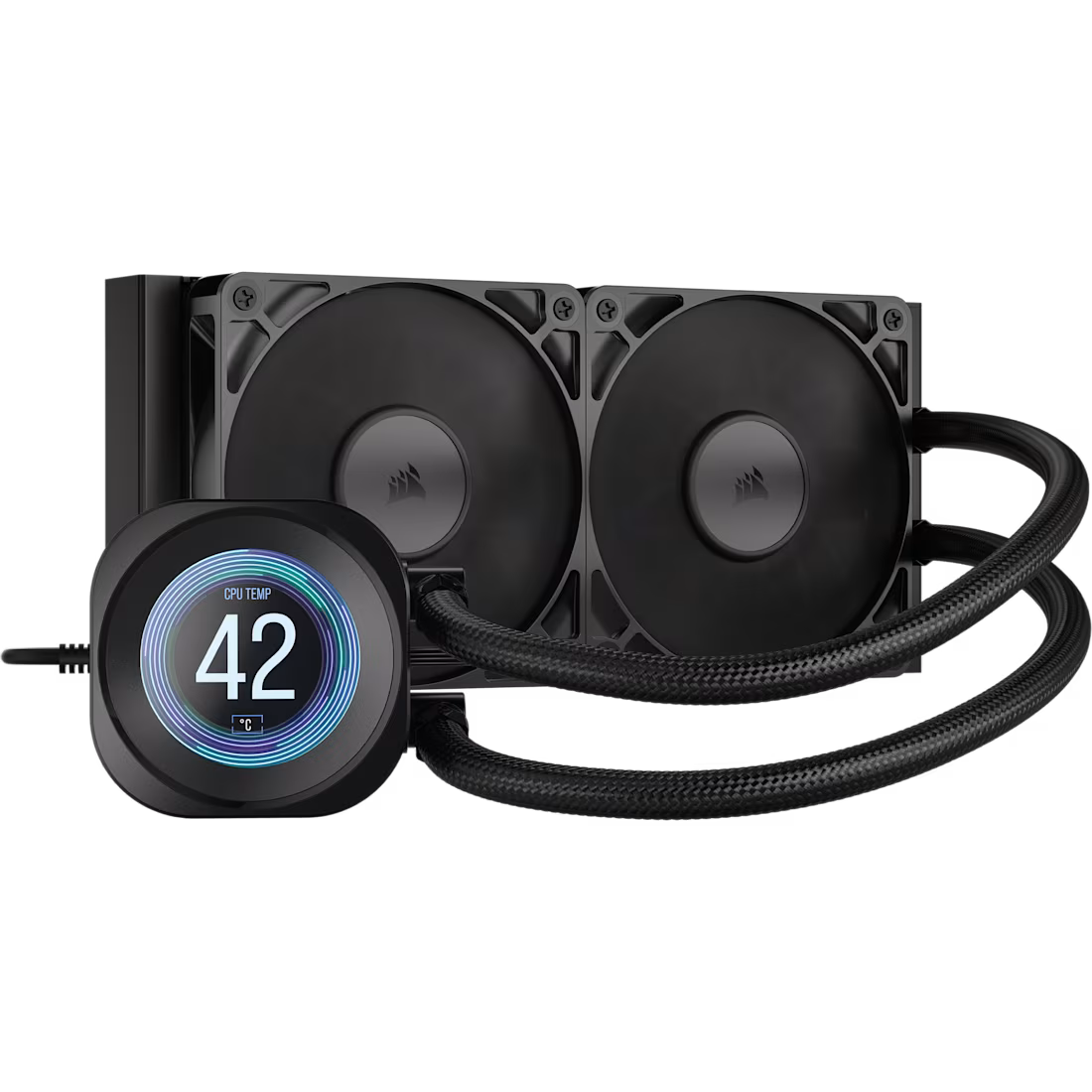 NAUTILUS 240 RS LCD Liquid CPU Cooler – 2.1'''' IPS LCD Screen – RS120 Fans – 240 mm Radiator – LGA 1851/1700;
AMD® AM5/AM4 -