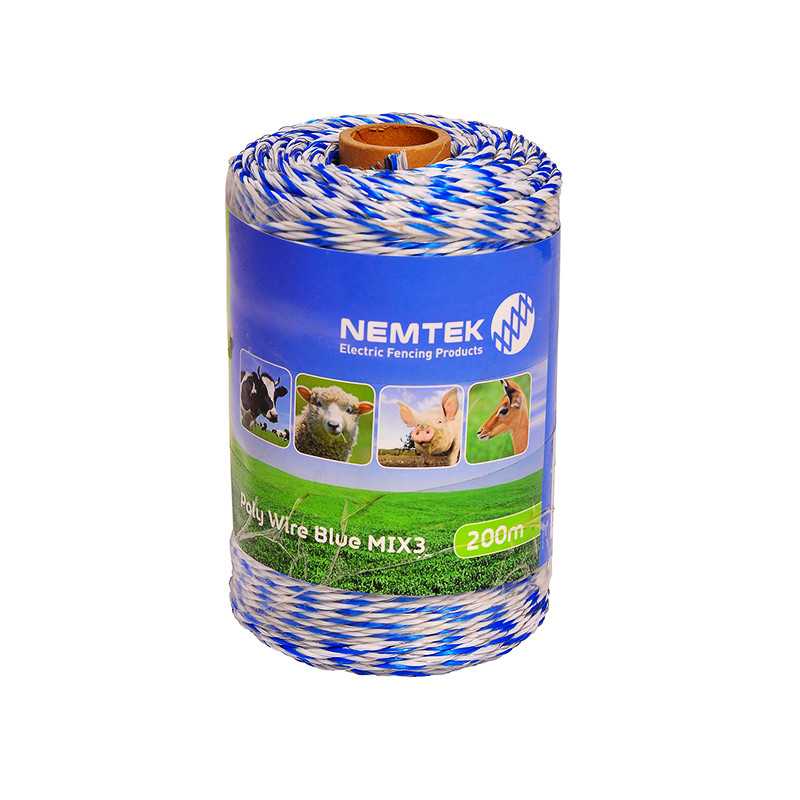 Poly Wire - Blue MIX3 - 200m