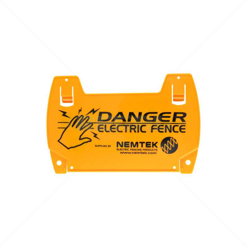 Warning Sign - Electric Fence Large